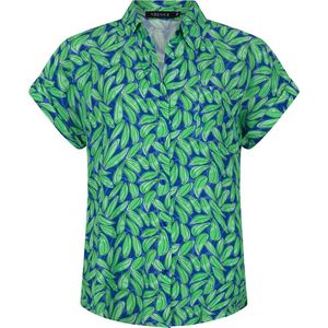 Ydence blouse Desi blauw/groen print S