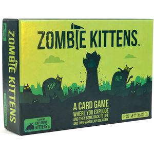 Zombie exploding kittens kaartspel - Leuk kaart spel - Minimaal 7 jaar - 2 tot 5 spelers - Katten - Amusement - Gezin spel