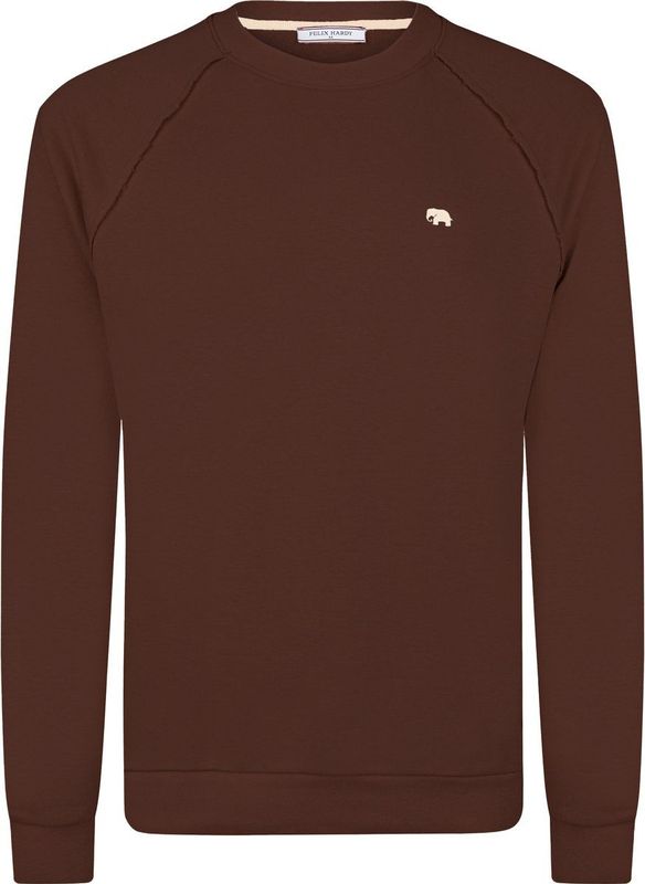 Felix Hardy Sweater Met Ronde Hals - Trui Katoen Heren Bruin - 2Xl