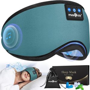 Comfortabel Slaapmasker met Ingebouwde Hoofdtelefoon voor Ontspanning en Slaap