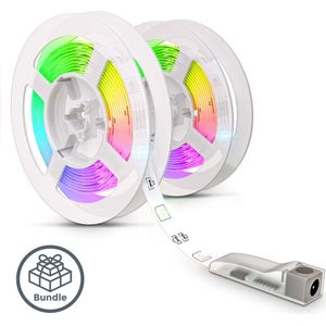 B.K.Licht – LED Strip 6 meter – (2x3m niet koppelbaar) - Light strip – RGB LED Verlichting – met afstandsbediening – licht strip dimbaar – gaming accesoires