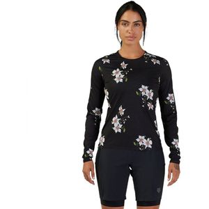 Fox Racing Flexair Ascent Dogwood T-shirt Met Lange Mouwen Zwart XS Vrouw