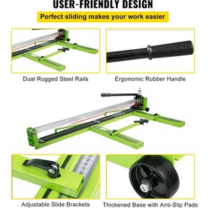 BlindenburgCreations® Handmatige Tegelsnijder - Infrarood Laser - Floor Cutter - Push Mes -Professionele Hand Tool Voor Snijden Porselein Keramische