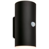 Briloner - Lampe d'extérieur - Lima - Bewegingsmelder - Schemersensor - oplaadbare batterij - Opladen via USB - spatwater bescherming - 15,5 x 7 x 8,5 cm - Zwart