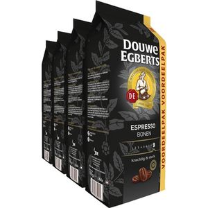 Douwe Egberts Espresso Koffiebonen - Extra grote verpakking 4 x 1000 gram
