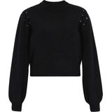 myMo - Rock Collection - Gebreide Trui - Met Ronde Hals - Lange Mouwen - Metallic Oogjes