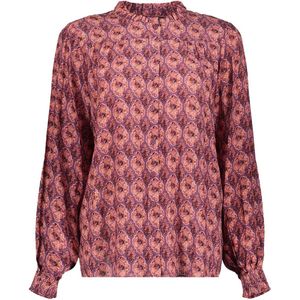 Geisha Blouse Kleurrijke Blouse Met Ikat Print 43698 20 000330 Mauve/pink Dames Maat - 3XL