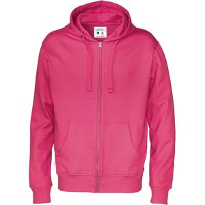 Cottover HOODIE FULL ZIP MAN - GOTS GECERTIFICEERD 141010 - Fuchsia - S