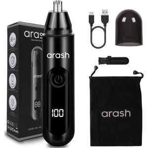 arash® Neustrimmer - Wenkbrauw en Oorhaar trimmer - Neustrimmer mannen - Neustrimmer vrouwen - Neushaartrimmer