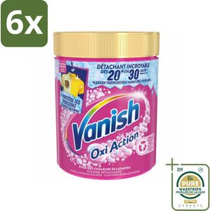 Vanish - Vlekverwijderaar - Oxi Action Wasbooster Poeder - Voor Gekleurde Was - 940 g - Voordeelverpakking - 6 stuks - Gekleurde was - Vlekken verwijderen