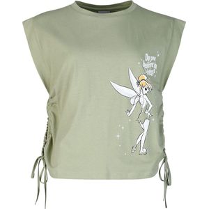 Peter Pan Tinker Bell - Never Grow Up Dames Top - olijf - S