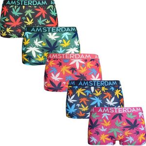 Fine Woman - 5 Boxershorts - Dames - Wietblad/Amsterdam - 5 pack - XL