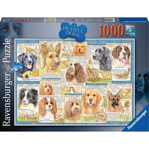 Ravensburger puzzel Trouwe Honden - Legpuzzel - 1000 stukjes
