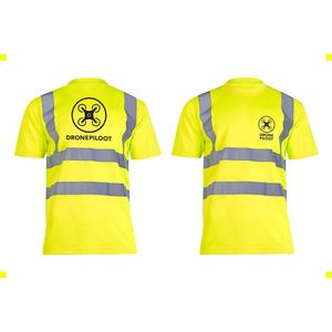 Reflecterend T-shirt - Geel - Dronepiloot - High Visibility