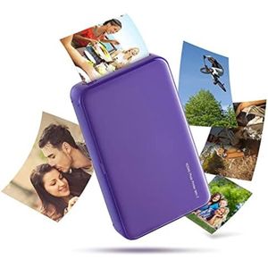 Graytified - Foto Printer - Fotoprinter Voor Smartphone - Mobiele Fotoprinter - Fotoprinter Mobiel - Lila