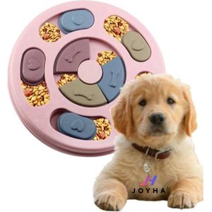 Joyha Rose Honden Puzzel - Puppy Honden Speelgoed - Roze - 25 cm