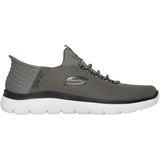 Skechers - Summits High Range - Sneakers - Olijfgroen - Zwart - Wit