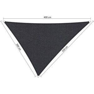 Shadow Comfort® Ongelijkzijdige Schaduwdoek - UV Bestendig - Zonnedoek - 300 x 350 x 400 CM - Carbon Black