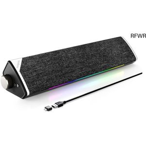 RFWR® USB Bluetooth 5.3 Computer Soundbar - Duidelijk Geluid en LED Verlichting