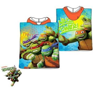 Teenage Mutant Ninja Turtles badponcho - groen - Turtles poncho - 100% katoen