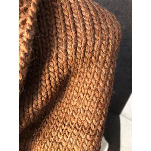Sjaal driehoek omslagdoek Brown kleur