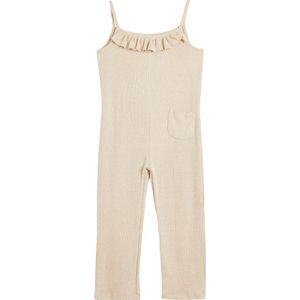 Vierkante kraag Ruches Gedetailleerd Jumpsuit