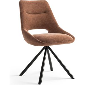 Furnihaus Eetkamerstoelen set van 4 - Tosca - Roestbruin - Stof