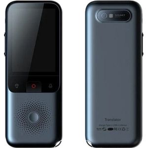 Vertaalcomputer - Vertaal Apparaat - Zwart - Slimme Vertaler - Draagbare Vertaler - Lange BatterijduurTranslator T11 - Vertaler apparaat - Draagbare Audio Translator - AI Voice Assistent - Google vertaler engine