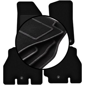 Complete set veloursmatten voor: Jeep Wrangler JL 5-deurs (2018-2023)