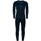 Odlo Fundamentals Performance Warm Basislaag Set Blauw S Man