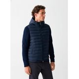 Colmar Jas met capuchon en groen gebreide mouwen