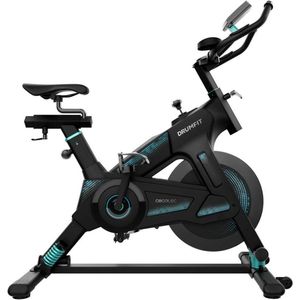 Cecotec DrumFit Indoor 23000 Kosmos - Hometrainer met ingebouwde hartslagmeter- LCD Scherm met info - Verstelbaar - Teenclips - Ipad Houder - 23 kg vliegwiel - Fitness fiets