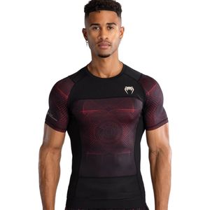 Venum G-Fit Air Rashguard Diep Zwart Vuur Rood - XL