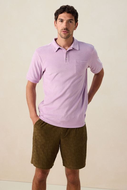 Sissy-Boy - Lichtpaarse - Gebreide Polo - Korte Mouwen