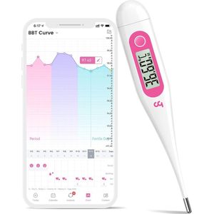 Digitale Basale Thermometer voor Vruchtbaarheid - Nauwkeurige Temperatuurmeting, Handmatige BBT Monitoring