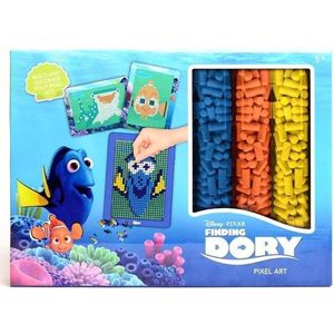 Disney Pixar Finding Dory Pixel Kunst Knutsel Set voor Kinderen Jongens en Meisjes – 24x18x1cm | Knutselset voor Kinderen | Ministeck Hobbypakketten | Pixelen