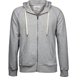 Tee Jays Heren Urban Zip Hoodie (Heide Grijs)