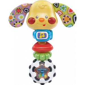 VTech Baby Puppy Rammelaar - Interactief Baby Speelgoed - Voor Jongens & Meisjes -3 Tot 36 Maanden