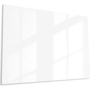 Designglas Glazen Whiteboard - Gehard Glas - Magneetbord - Memobord - Magnetisch - Krasbestendig - Frameless - 150x100cm - Spierwit
