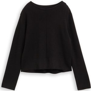 Tom Tailor Cropped gebreide trui met opstaande kraag