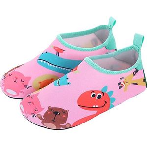 ATTREZZO® Waterschoenen - Kinderen - maat 23/24 - Roze met dieren