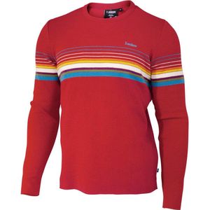 Ivanhoe wollen trui Retro-Hang Loose Chili Red ronde hals - Rood - L