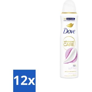 12 x Dove Deodorant Spray - Soft Feel - 150 ml - Dove Deodorant - Antitranspirant - Deodorant Spray - Zachte Geur - Pioenroos