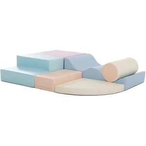 Iglu foam blokken 6 stuks pastel kleuren