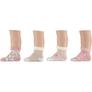 Apollo Babysokken Meisjes Polykatoen Roze Mt 74/86 4 Paar