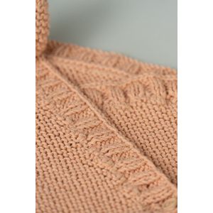 Vestje-baby-zalmkleur-maat 62/68-handgemaakt-( Sweet baby Bedstraw)