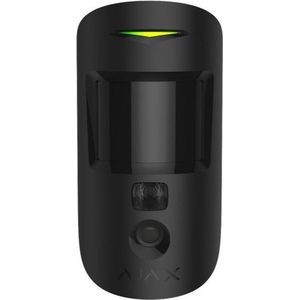 Ajax MotionCam bewegingssensor - alarmsysteem - draadloos - bewegingsdetector met foto camera voor binnen in zwart