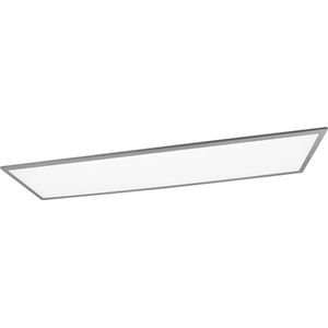 LED Plafondlamp - Plafondverlichting - Torna Tirus XL - 34W - Aanpasbare Kleur - Afstandsbediening - Dimbaar - Rechthoek - Mat Titaan - Aluminium