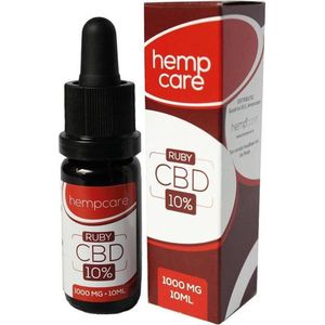 Hempcare - CBD olie 10 procent - CBD oil - full spectrum CBD - Ruby - 10ml