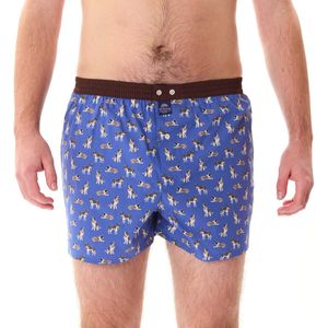 McAlson Heren Boxershort Sint-Bernard Blauw & Bruin L